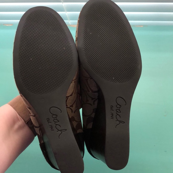 Coach Wedges Sz 10 - Picture 6 of 6